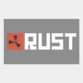 RUSTバナーBRWG 長方形シール (正面)