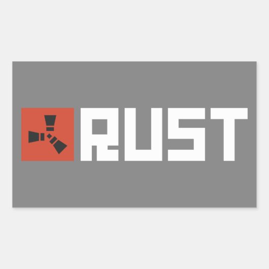 RUSTバナーBRWG 長方形シール (正面)