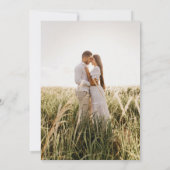 Rustモダントレンディー写真Save the Date セーブザデート (裏面)