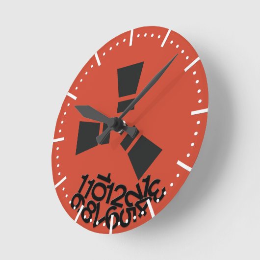 RUST時間 ラウンド壁時計 (傾斜)