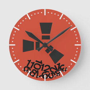 RUST時間 ラウンド壁時計