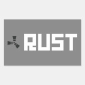 RUST バナー BGWG 長方形シール (正面)