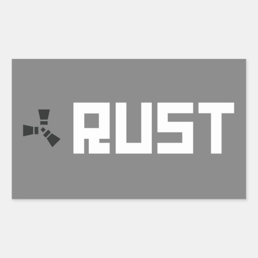 RUST バナー BGWG 長方形シール (正面)