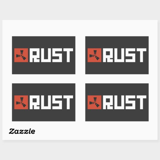 RUST バナー BRWC 長方形シール (シート)
