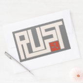 RUST バナー CRWaG 長方形シール (封筒)