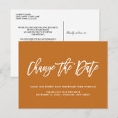 Rust | 挙式延期・中止のお知らせ 案内ポストカード (正面/裏面)