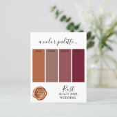 Rust 結婚's colors Palette Card 2023 (スタンド正面)