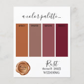 Rust 結婚's colors Palette Card 2023 (正面)