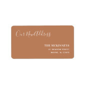 Rust 絵を描 Swatch新しいアドレス ラベル (正面)