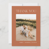 Rust 自然 Desert Photoの結婚サンキューカード サンキューカード (正面)