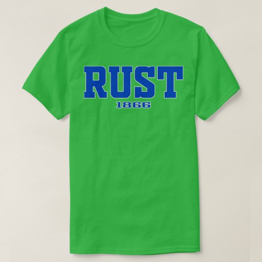 Rust 1866カレッジアパレル2 tシャツ (デザイン正面)