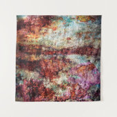 Rust abstract colorful grunge タペストリー (正面(横))