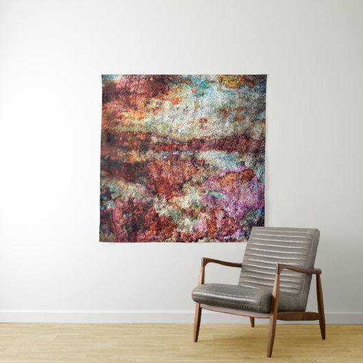 Rust abstract colorful grunge タペストリー (インサイチュ(横))