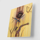 Rust Art -カッコいいおもしろいユニーク スクエア壁時計 (傾斜)