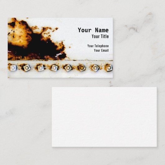 Rust Art -カッコいいおもしろいユニーク 名刺 (正面/裏面)