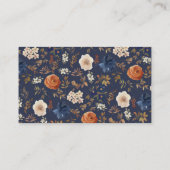 Rust Blue国フランスの詳細エンクロージ結婚ーズ 名刺 (裏面)