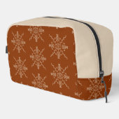 Rust Brown Indian Boho Line Art Symmetry Pattern ドップキット (右コーナー)