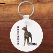 Rust Doberman Mom 4 – キーチェーン (正面)