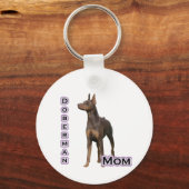 Rust Doberman Mom 4 – キーチェーン (裏面)