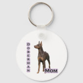 Rust Doberman Mom 4 – キーチェーン (裏面)