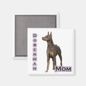 Rust Doberman Mom 4 – マグネット (正面/裏面)