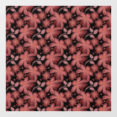 Rust Floral Seamless Pattern | Elegant Vintage  ウィンドウサイン (シート)