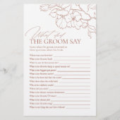 Rust floral what did the groom say game (正面)