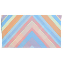 Rust Leaf Geometric Pattern Pillowcases – Modern A 枕カバー