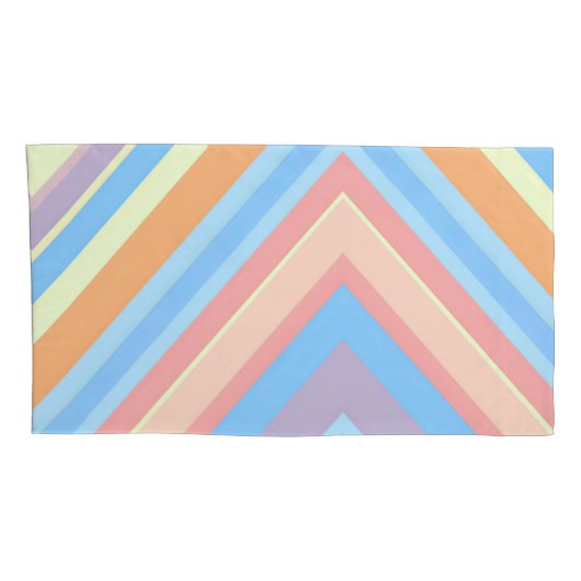 Rust Leaf Geometric Pattern Pillowcases – Modern A 枕カバー (裏面-右)