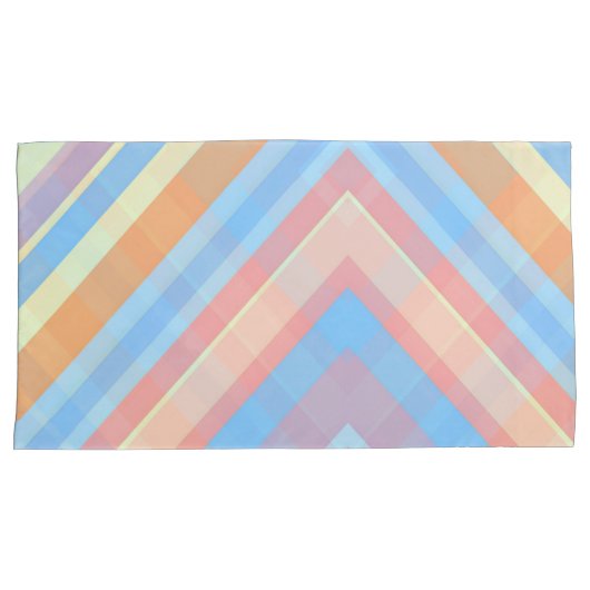 Rust Leaf Geometric Pattern Pillowcases – Modern A 枕カバー (正面右)