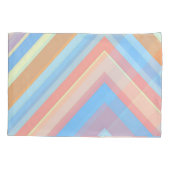 Rust Leaf Geometric Pattern Pillowcases – Modern A 枕カバー (裏面-左)