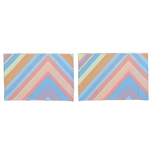 Rust Leaf Geometric Pattern Pillowcases – Modern A 枕カバー (フロントセット)