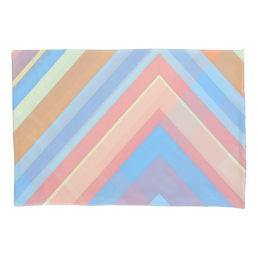 Rust Leaf Geometric Pattern Pillowcases – Modern A 枕カバー (正面左)