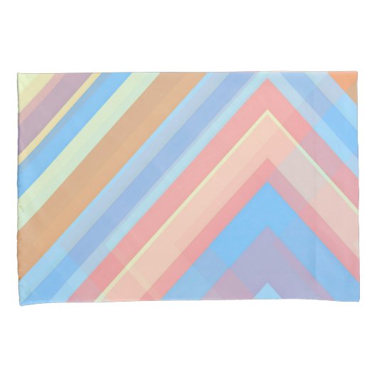 Rust Leaf Geometric Pattern Pillowcases – Modern A 枕カバー (正面右)