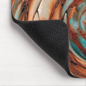 Rust Nブルー抽象芸術ドルフィンアートマウスパッド マウスパッド (コーナー)