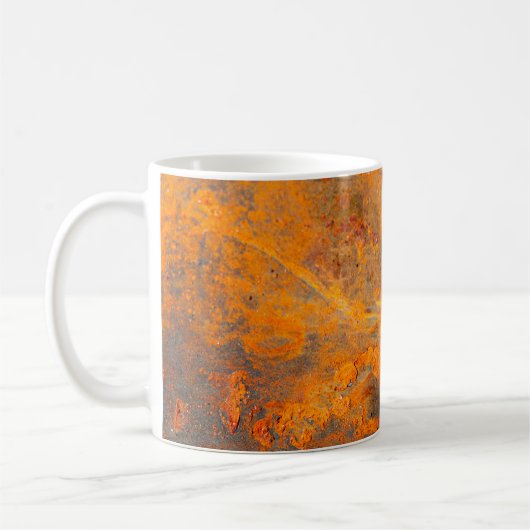 rust on iron as backgroundbackground,abstract,dirt コーヒーマグカップ (左)