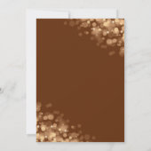 Rust Orangeおよび金ゴールドフレームと《写真》ぼけ味ライト 招待状 (裏面)