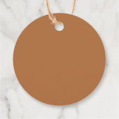 Rust Orange Mimosaバージュースラベル手書き用 フェイバータグ (裏面)