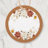 Rust Orange Mimosaバージュースラベル手書き用 フェイバータグ (正面)