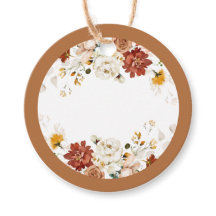 Rust Orange Mimosaバージュースラベル手書き用