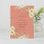 Rust Pastoral Autumn Wedding 招待状 (スタンド正面)