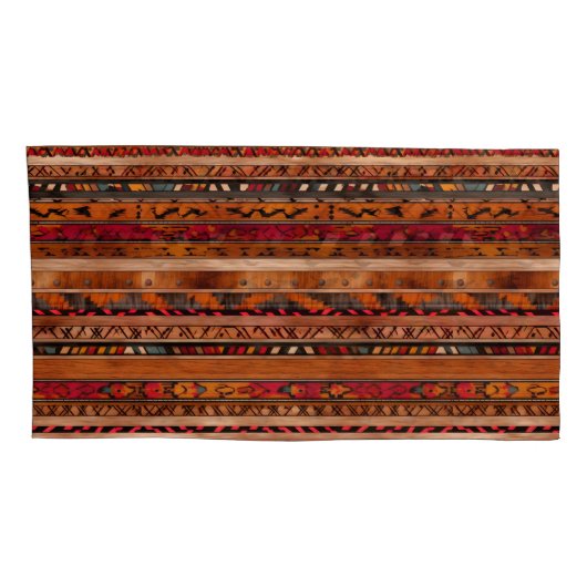 Rust Pattern Pillowcases – Stylish Bedroom Pillow 枕カバー (裏面-右)