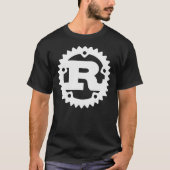 Rust Programming Language Logo White and Dark Clas Tシャツ (正面)