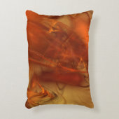 Rust Realm Fractalおよび金ゴールド アクセントクッション (正面(垂直))