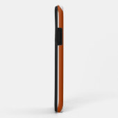 Rust Red Safariストライプ（名前） Case-Mate iPhoneケース (裏面/右)