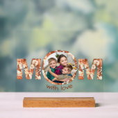 Rust Rose Custom Photo Mother's Day Gift アクリルサイン (ニュートラル)