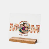 Rust Rose Custom Photo Mother's Day Gift アクリルサイン (傾斜)