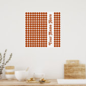 Rust Safariドット(名前) ポスター (キッチン)