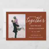 Rust Script Better Togetherミニマルシンプル写真 セーブザデート (正面)