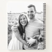 Rust Terracottaミニマリスト結婚写真 ノートブック (裏面)